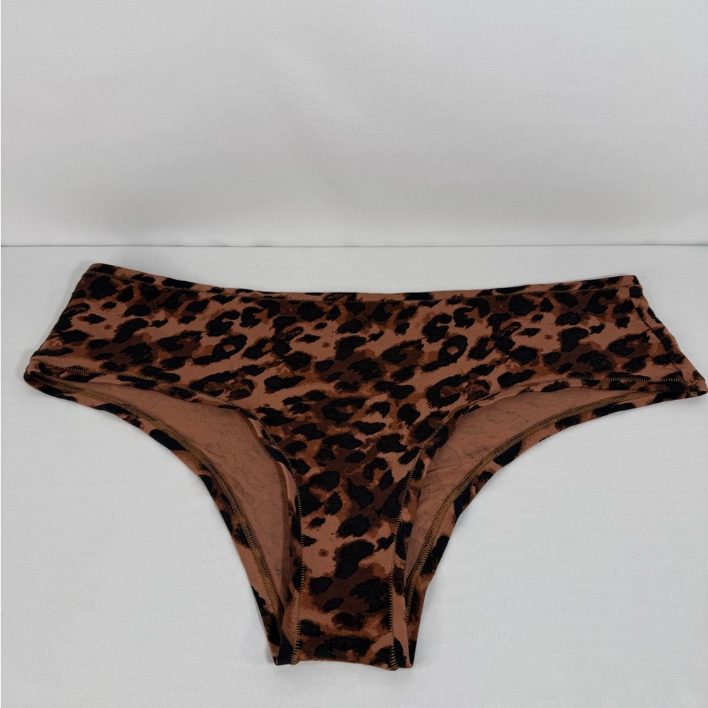 aerie Leopard-Print panty in Brown and Black